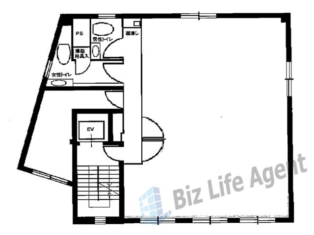 上島ビルの平面図