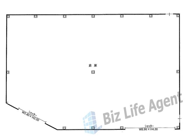 イマス南中振倉庫の平面図