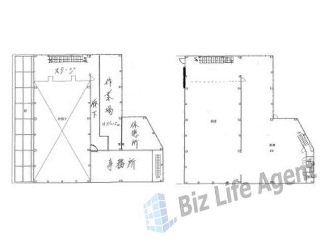 イマス岸和田倉庫の平面図