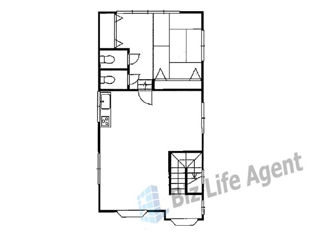 但馬町貸事務所の平面図
