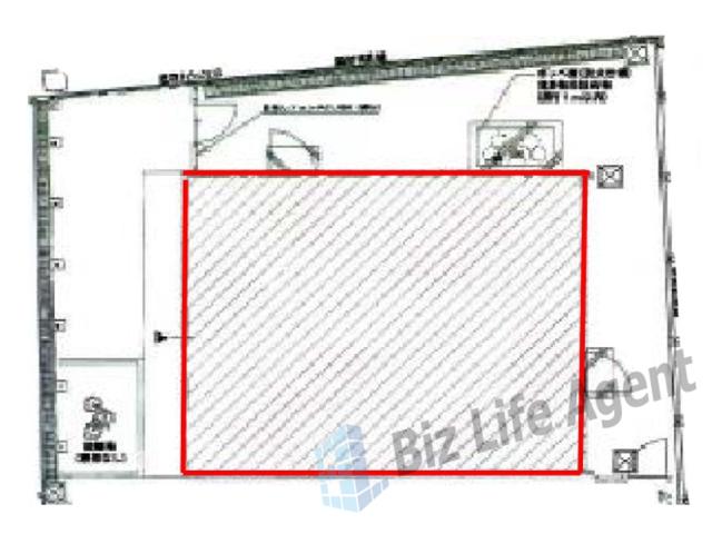 天美駅前貸建物ビルの平面図