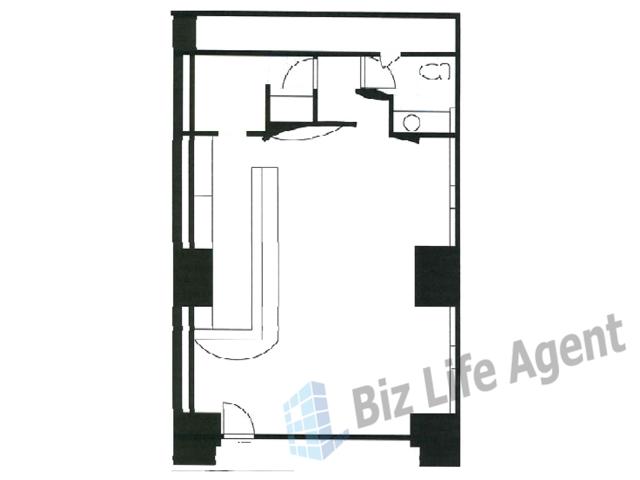 パインフィールド高槻ビルの平面図