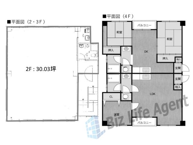 村本ビルの平面図