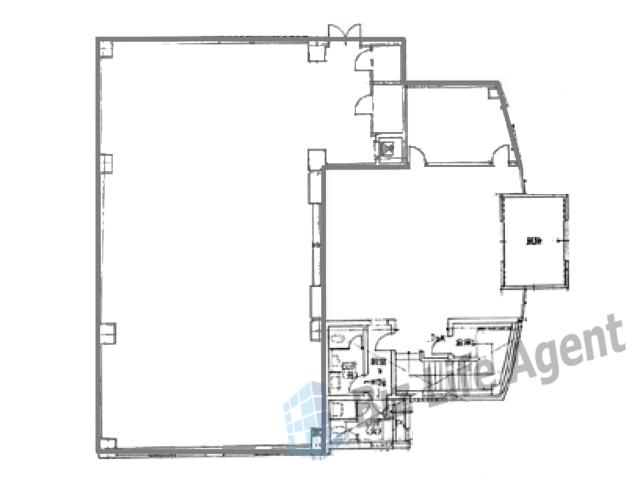 大阪工業団地会館ビルの平面図