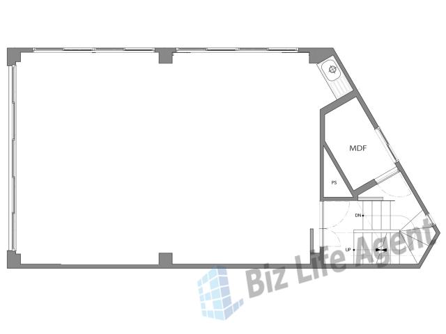 中津清風ビルの平面図