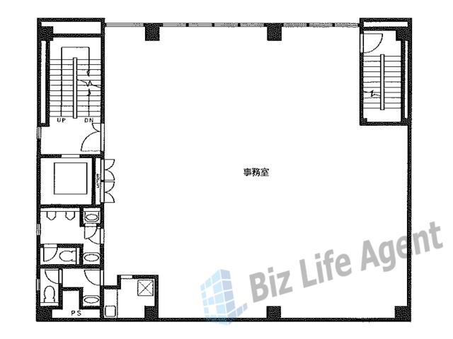 上本町KFビル(上本町ケーエフビル)の平面図