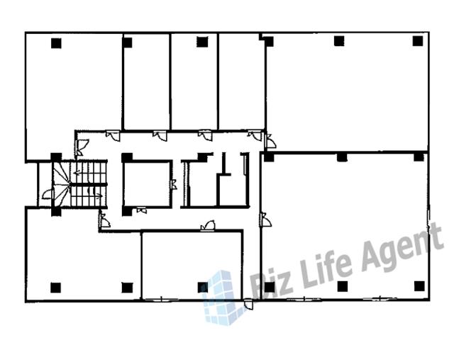 センタービルの平面図
