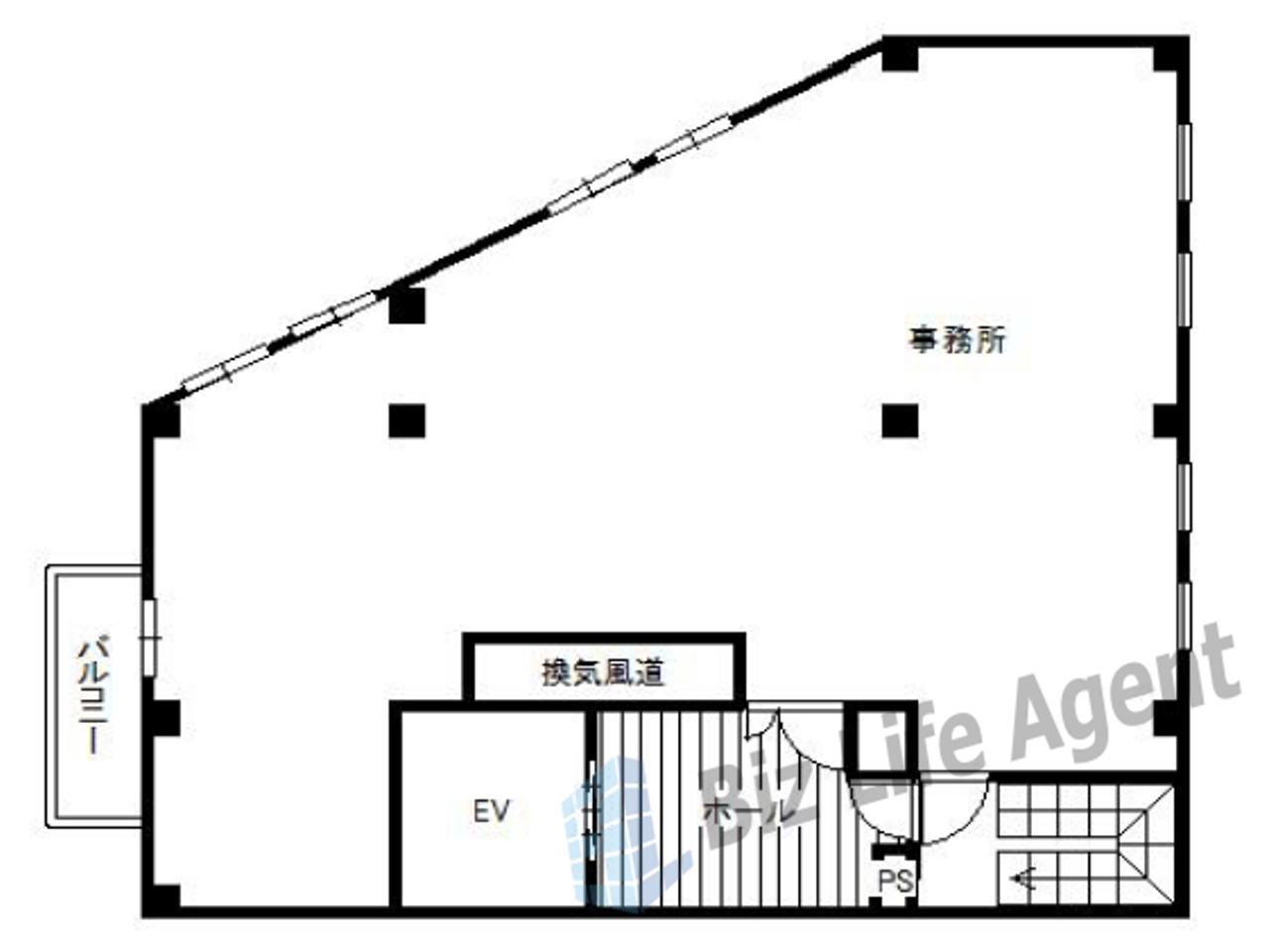 第一住建福島駅前ビルの平面図