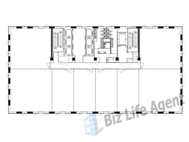 三宮ビル北館の平面図