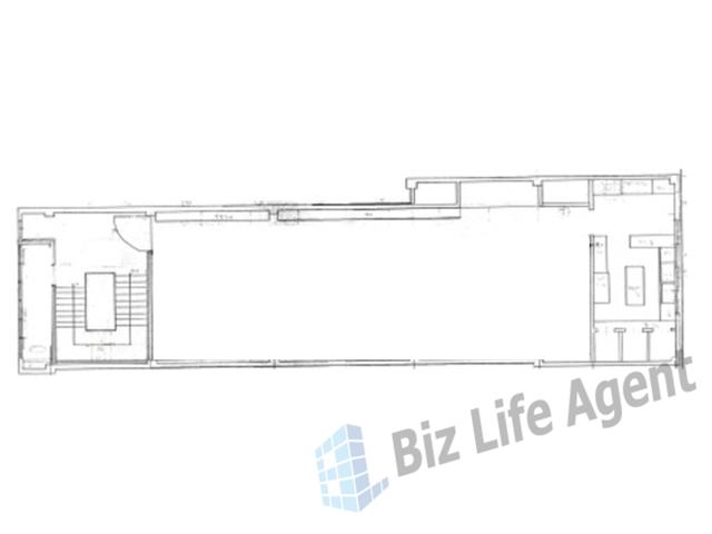 堂山町一棟貸店舗の平面図