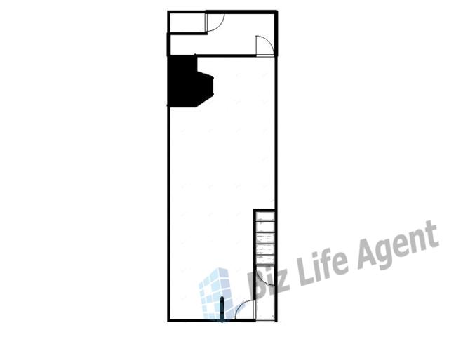 羽曳野市古市連棟店舗の平面図