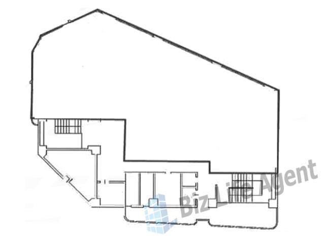 新長田地下鉄ビルの平面図