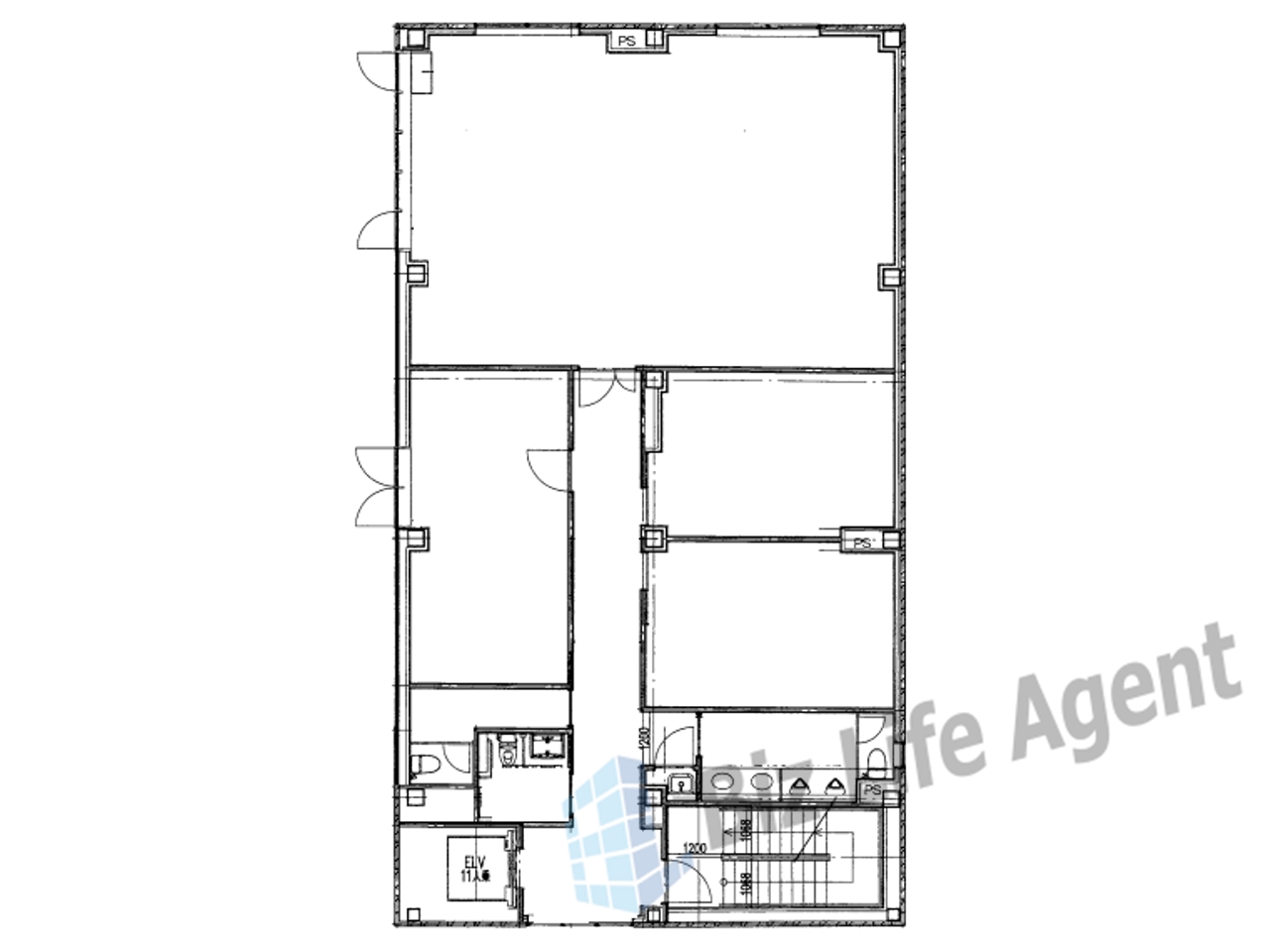 日本橋ビルの平面図