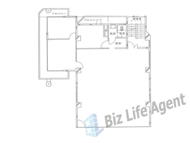 大百物産川西ビルの平面図