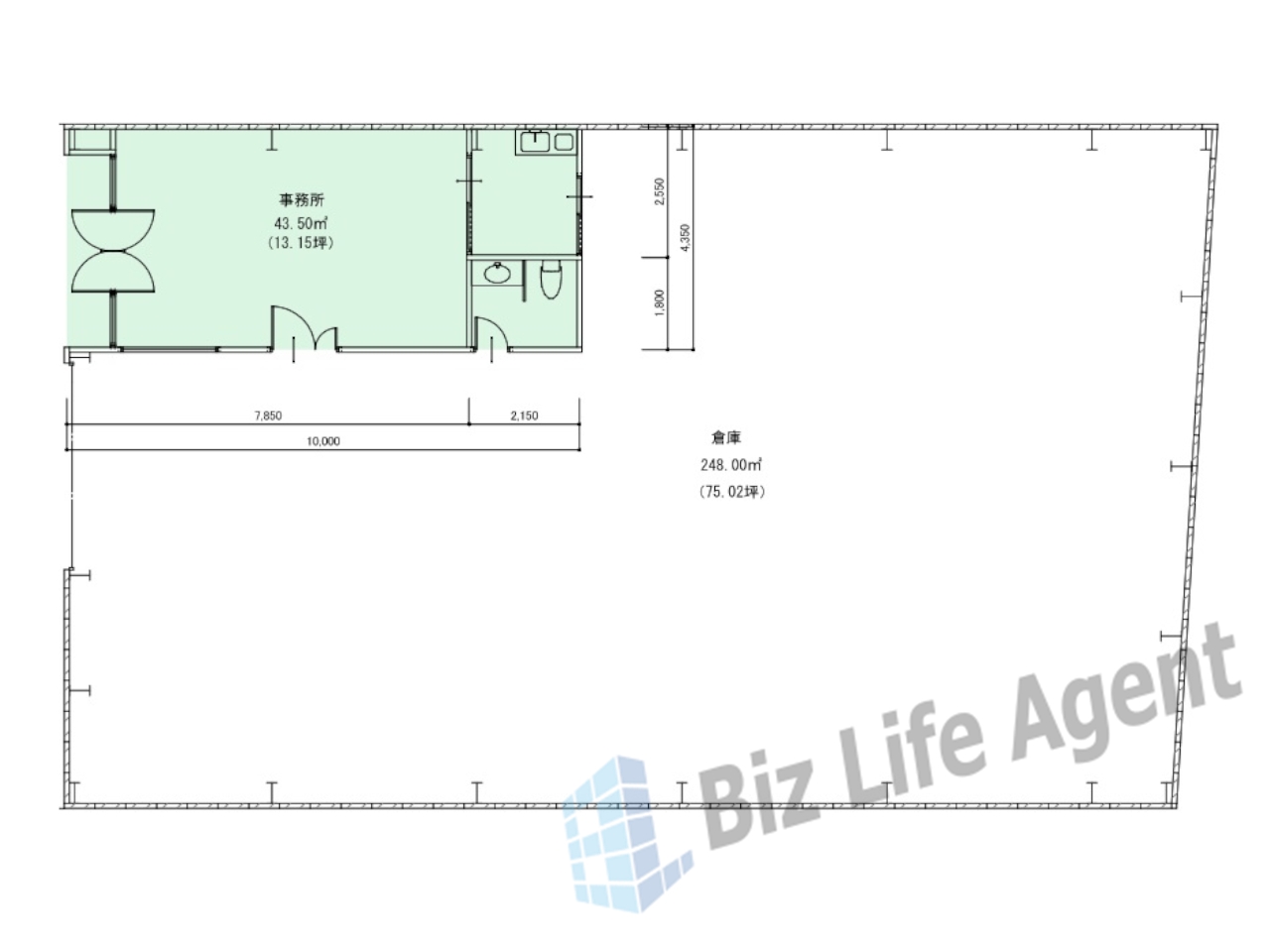 JW23(ジェイダブリュ23)の平面図