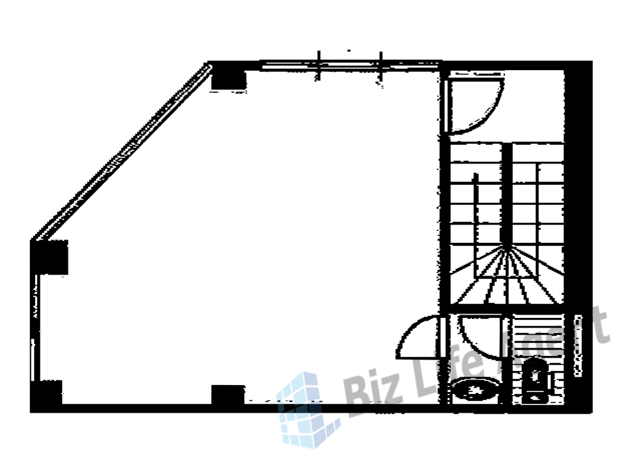 桂ビルの平面図