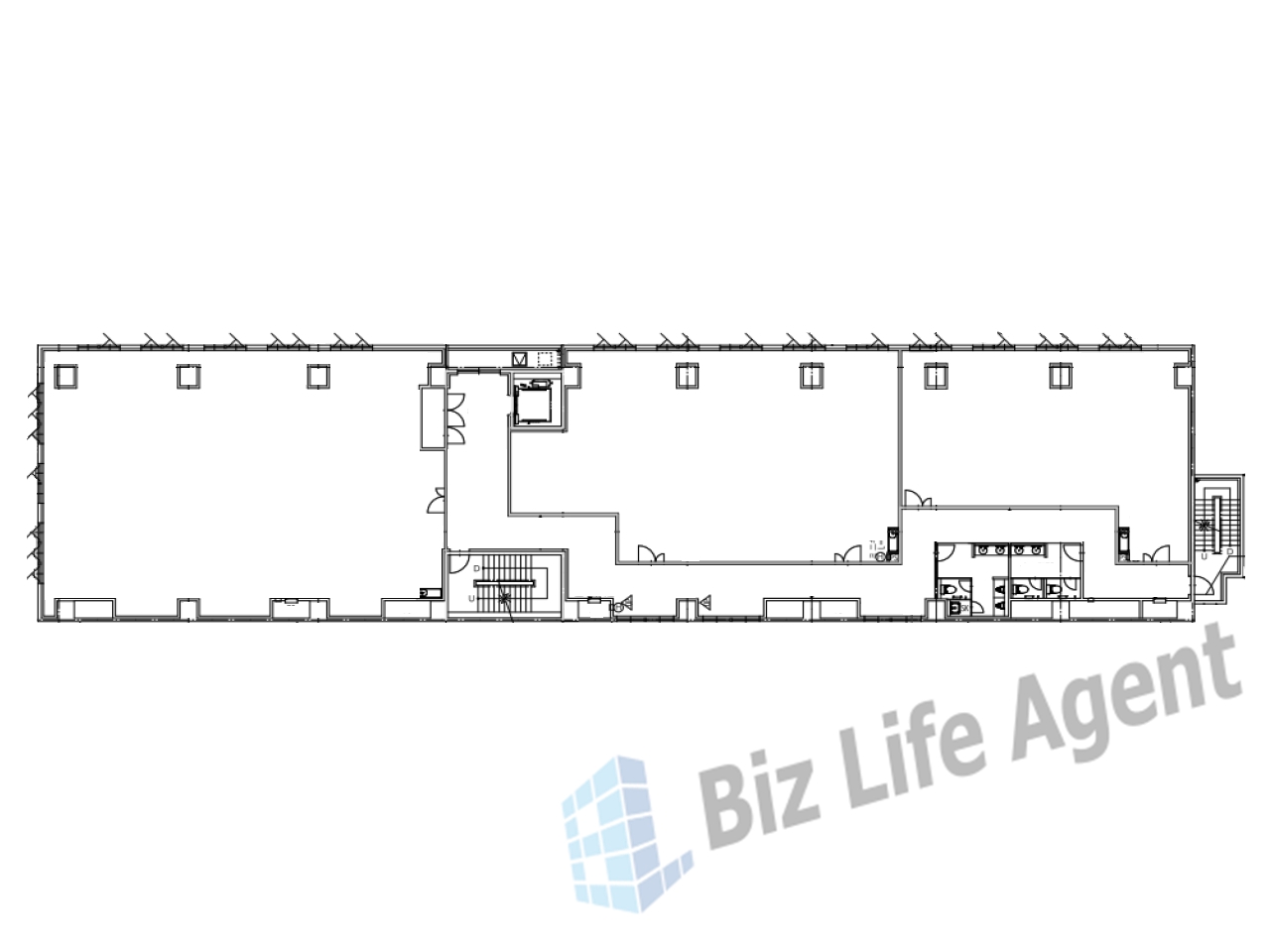 西大寺スクエアの平面図