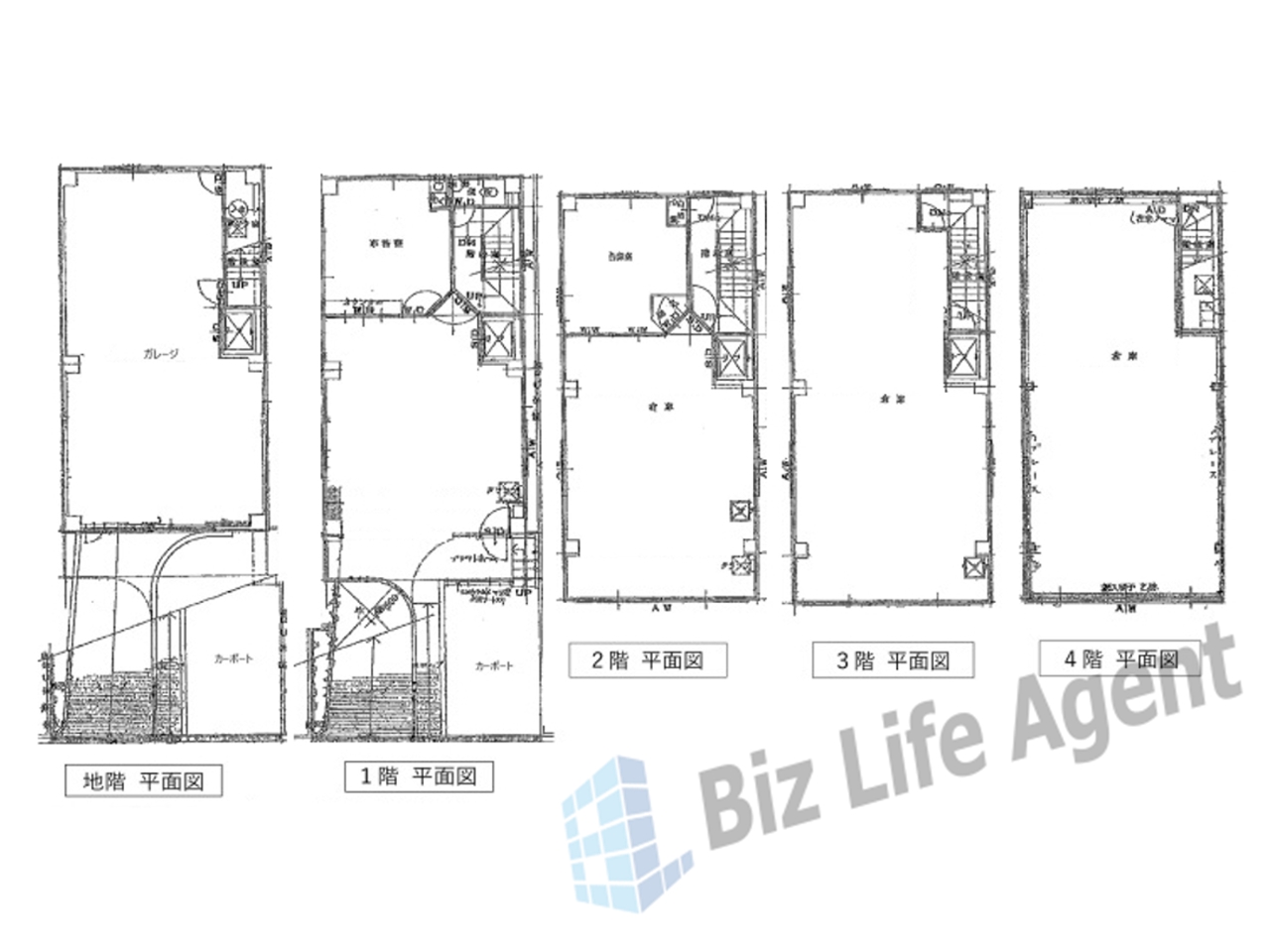 イマス餌差町倉庫の平面図