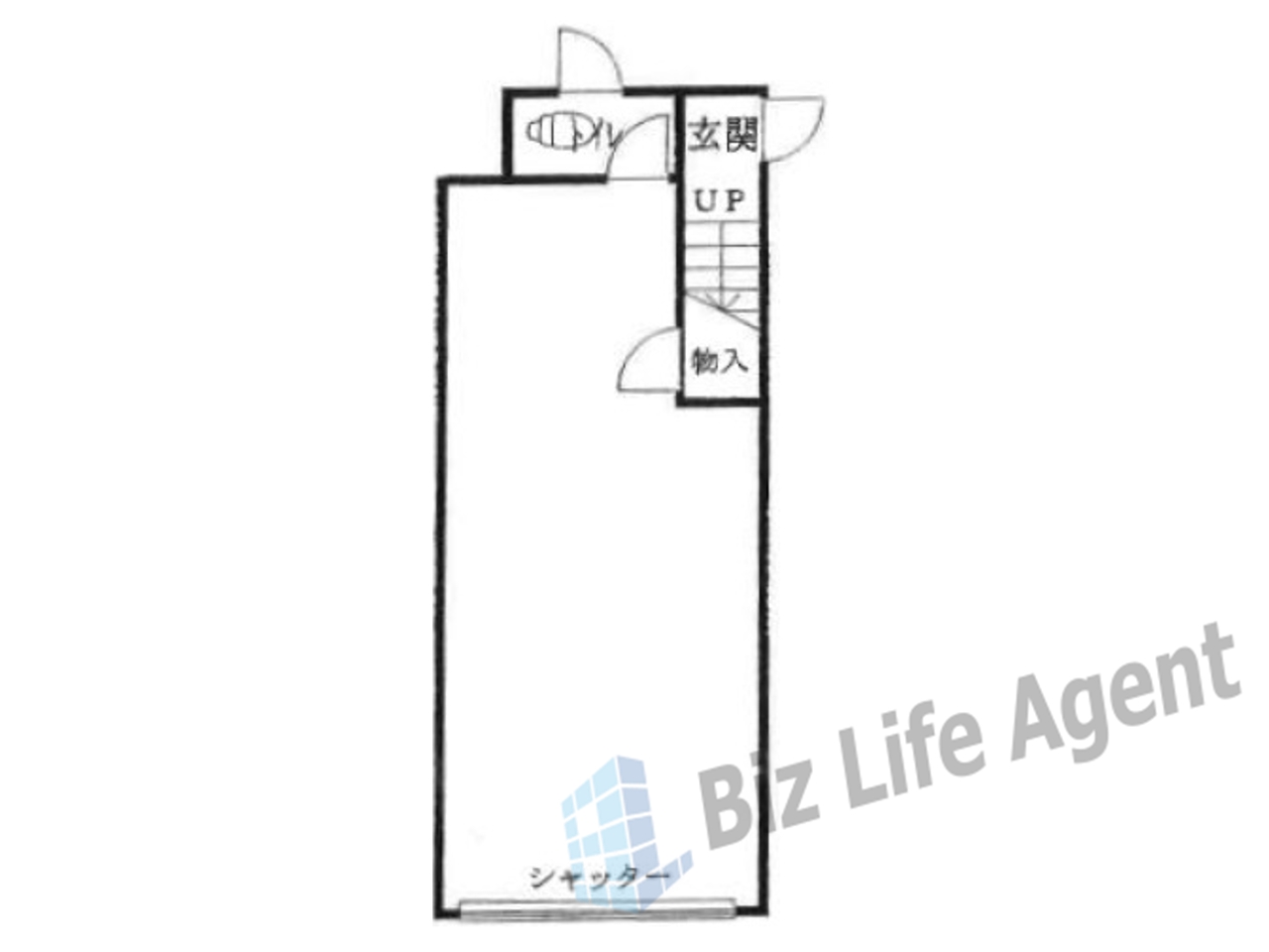 南武庫之荘3丁目店舗付戸建の平面図