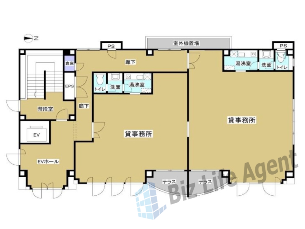 遠鉄野口町ビルの平面図