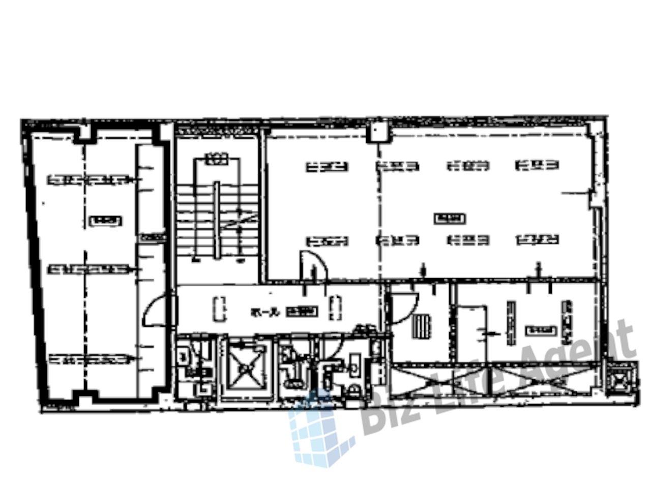 西邦ビルの平面図