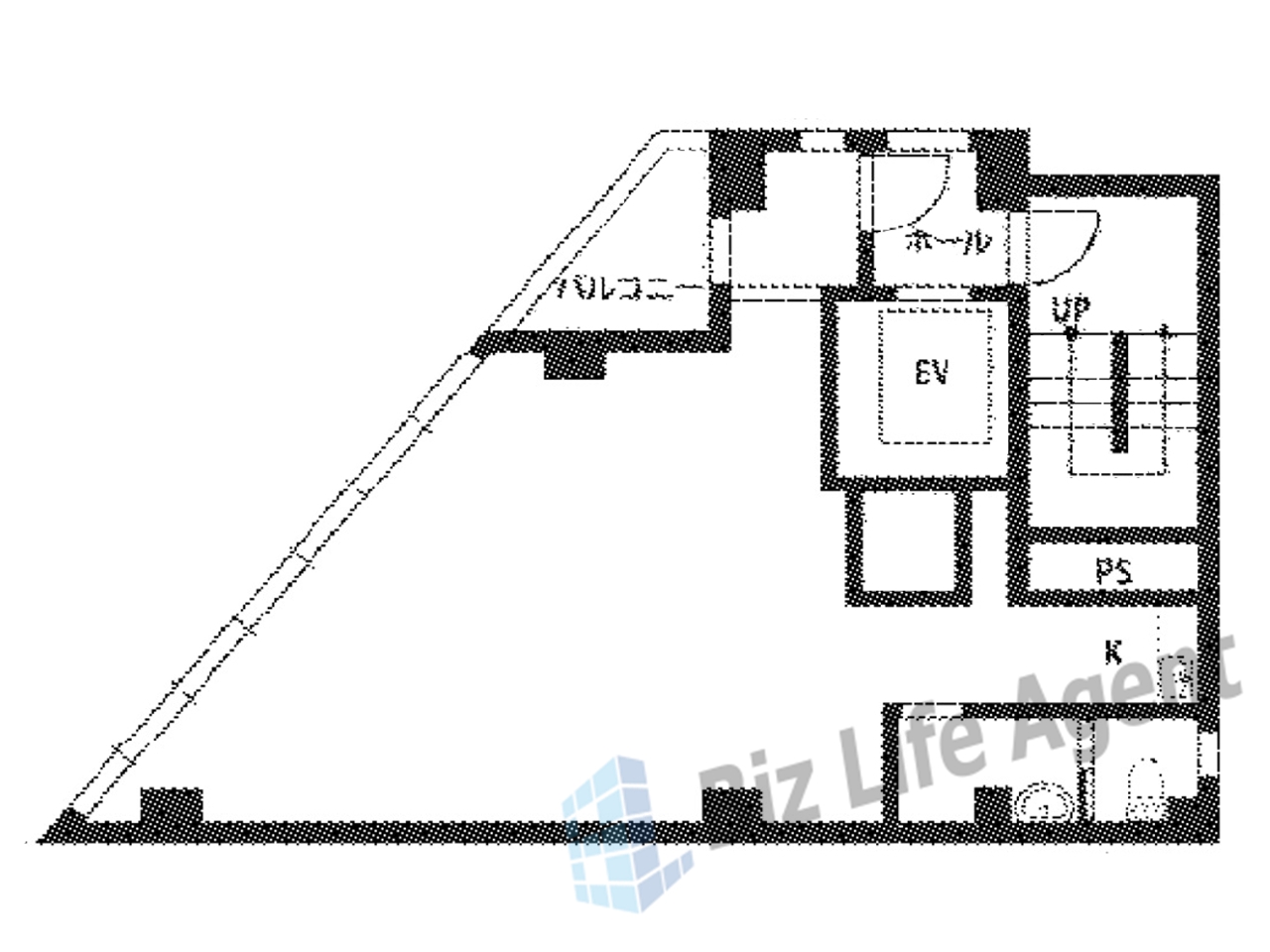 東天満キタムラビルの平面図