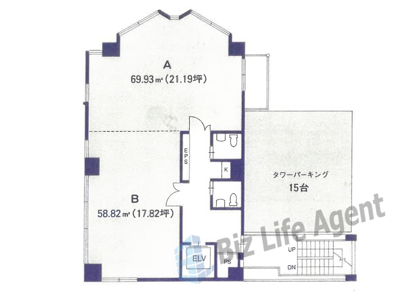 Ｃ－３Ｂｌｄｇ(シ－スリービルディング)の平面図