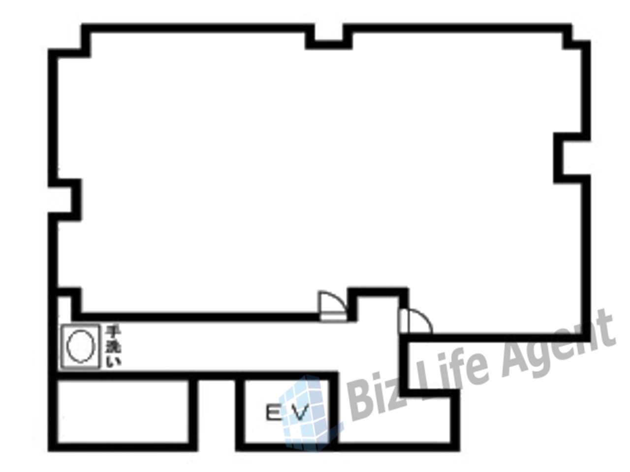 リアライズ難波中ビルの平面図