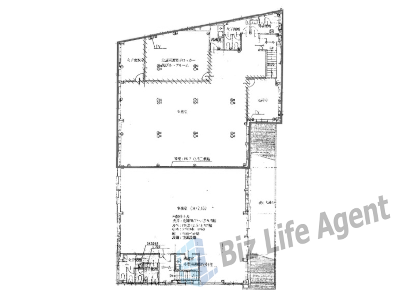 ネクスト-104倉庫事務所の平面図