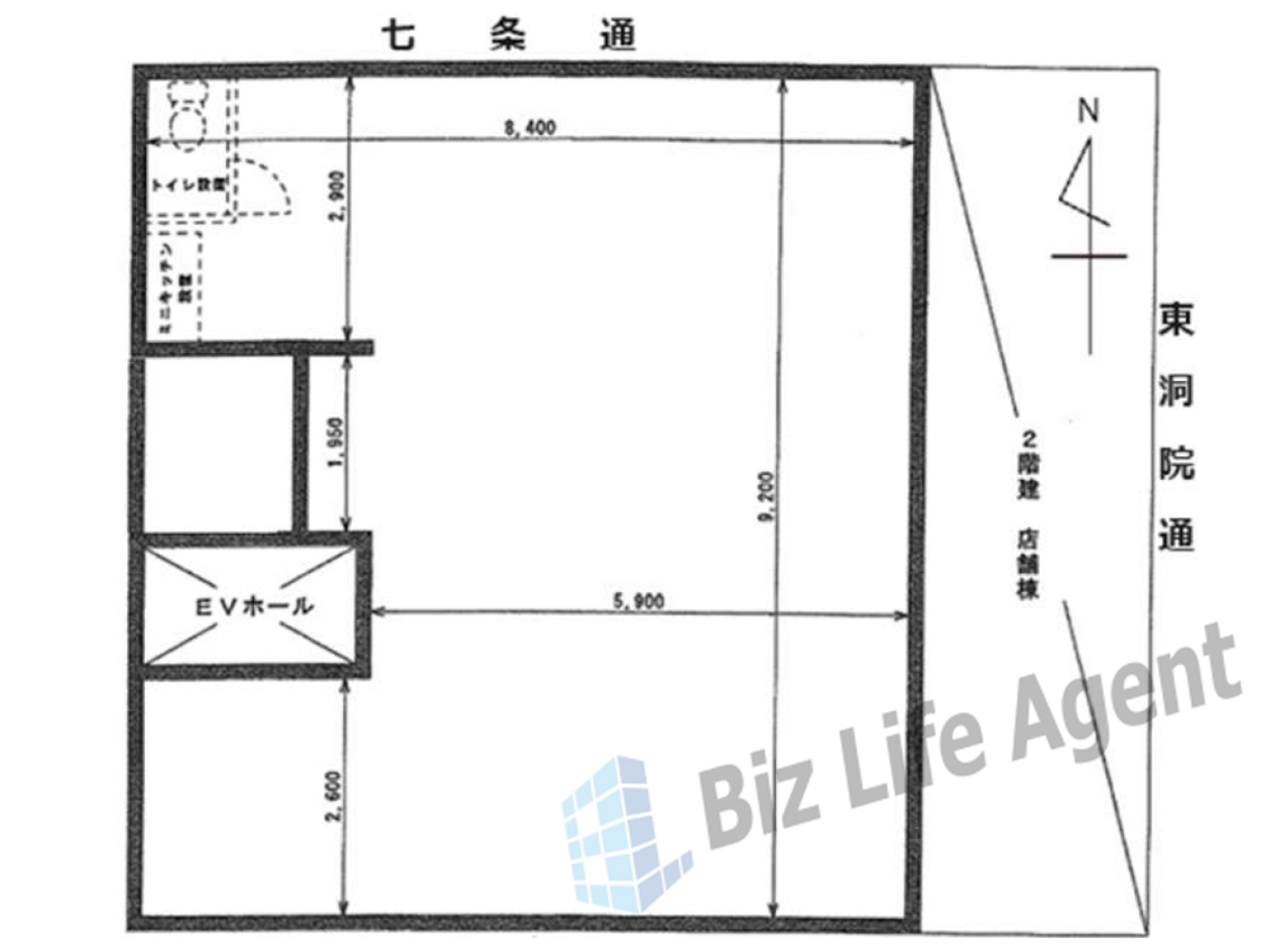 第２オグシビルの平面図