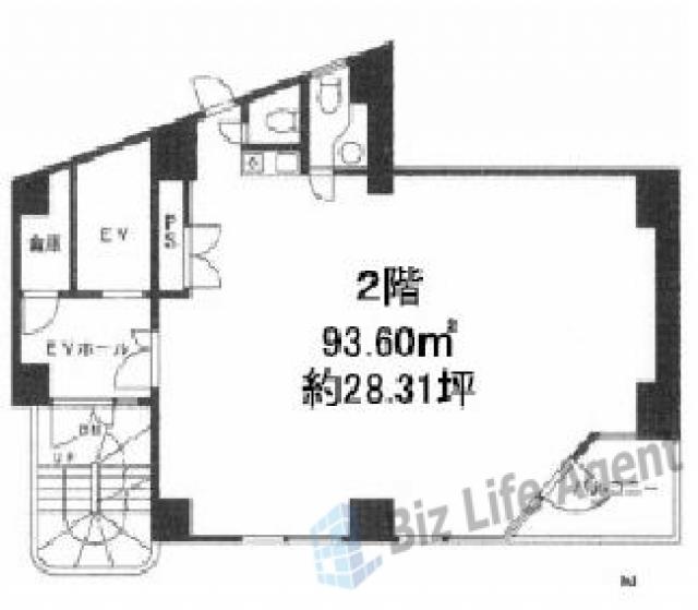 グローバル新神楽坂の平面図