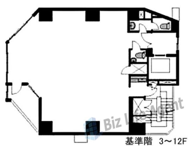 いちご大手町ノースビルの平面図