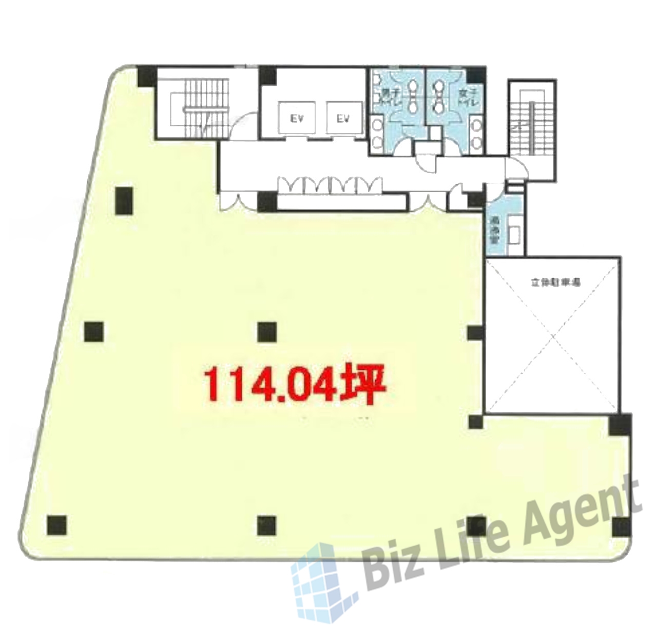 日本橋浜町プレイス(旧:HF日本橋浜町)ビルの平面図