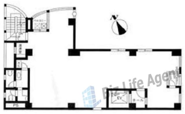新橋フォディアビルの平面図