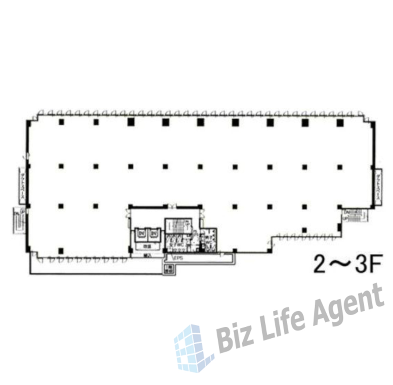 芝公園三丁目ビルの平面図