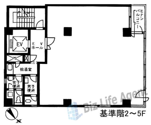 芝公園下山ビルの平面図