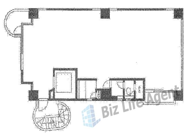 三田マルハチビルディングの平面図