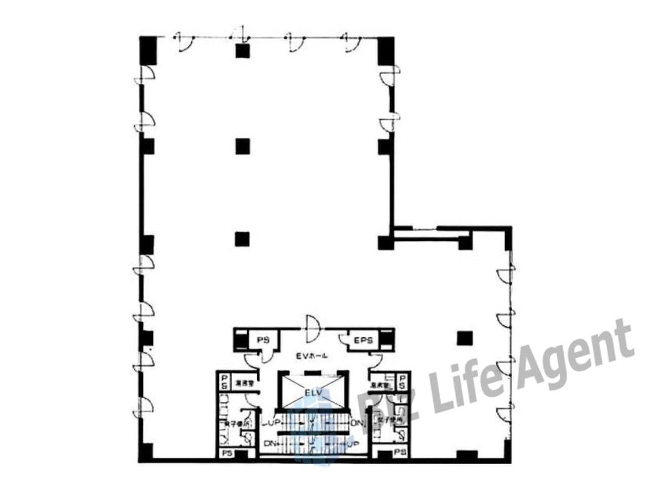 +SHIFT MITAビルの平面図