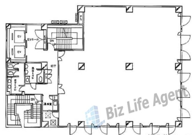 藤和八丁堀ビルの平面図
