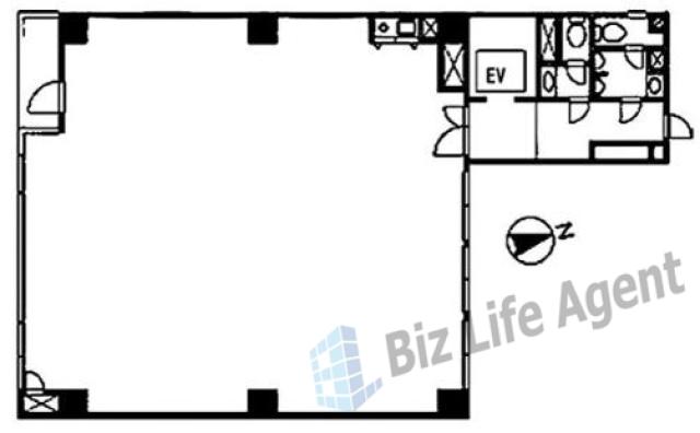 新宿小川ビルの平面図