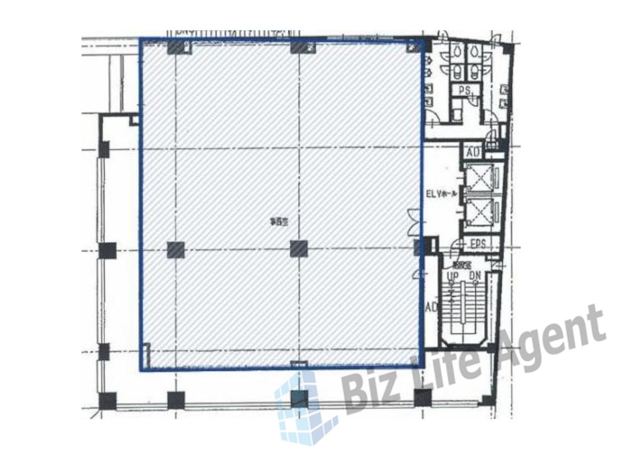 秩父屋ビルの平面図
