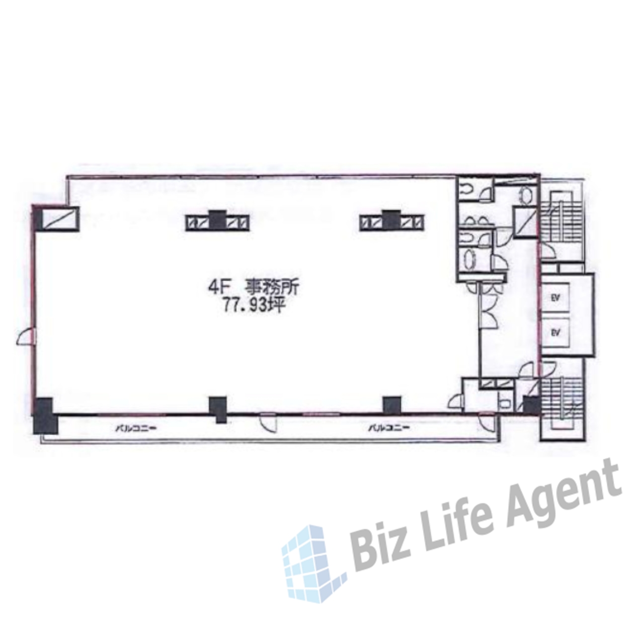 日本橋蛎殻町東急ビルの平面図