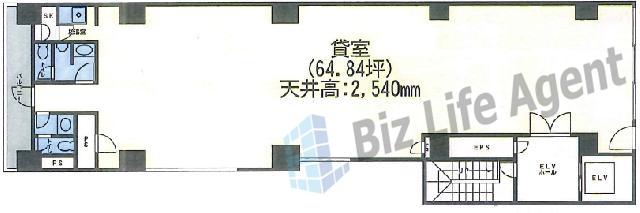 アクセスビルの平面図