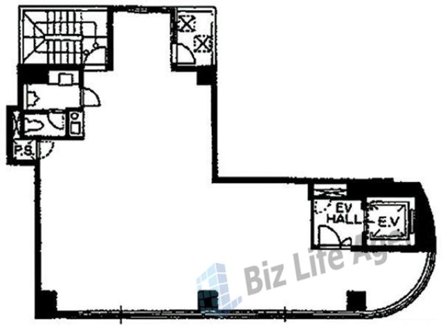 S-CUBE(旧:第3シラカワビルの平面図