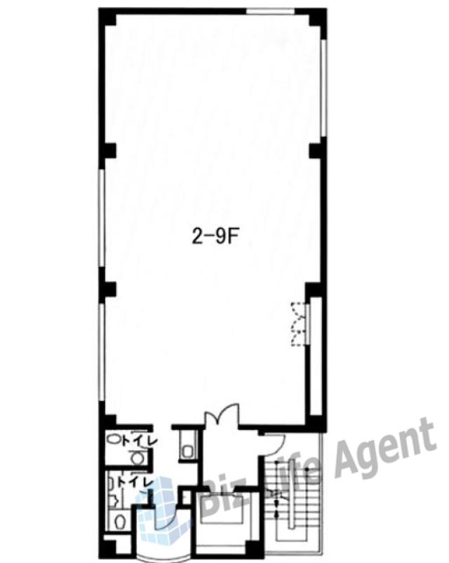 VORT芝公園Ⅱ(旧芝イースト)ビルの平面図