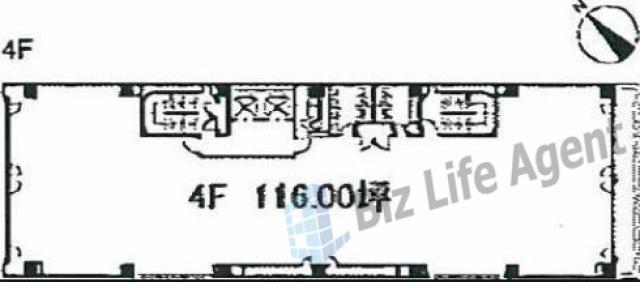 ORCHID PLACE富沢町(旧:ユニゾ日本橋富沢町)ビルの平面図