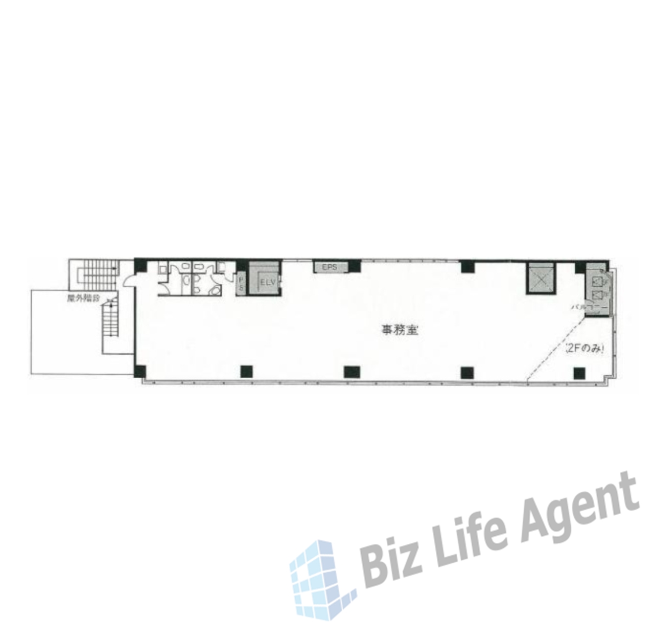 東益ビルの平面図
