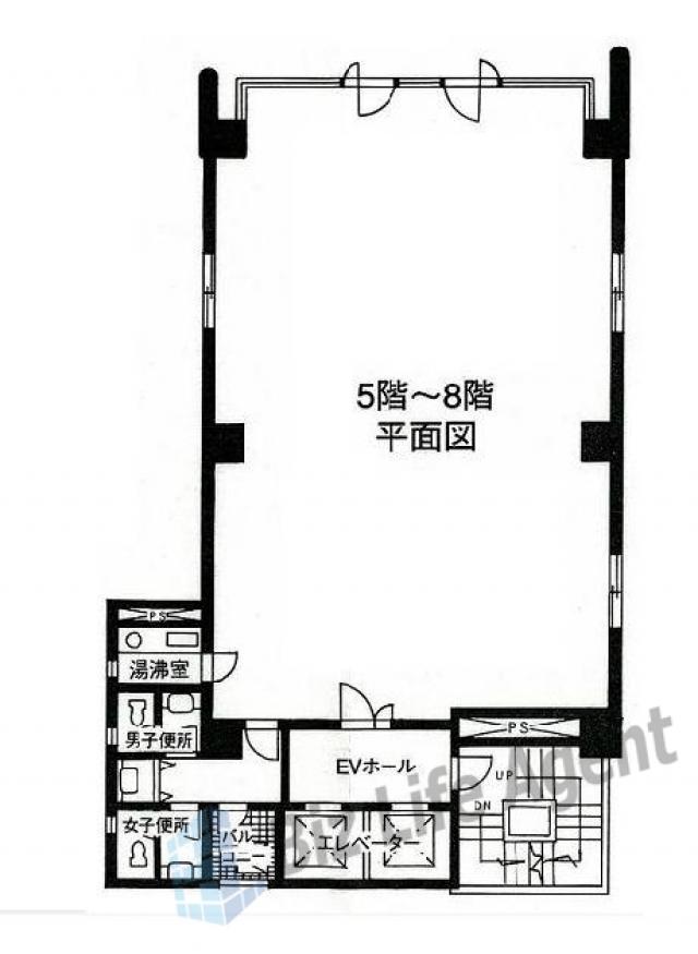 日伸ビルの平面図