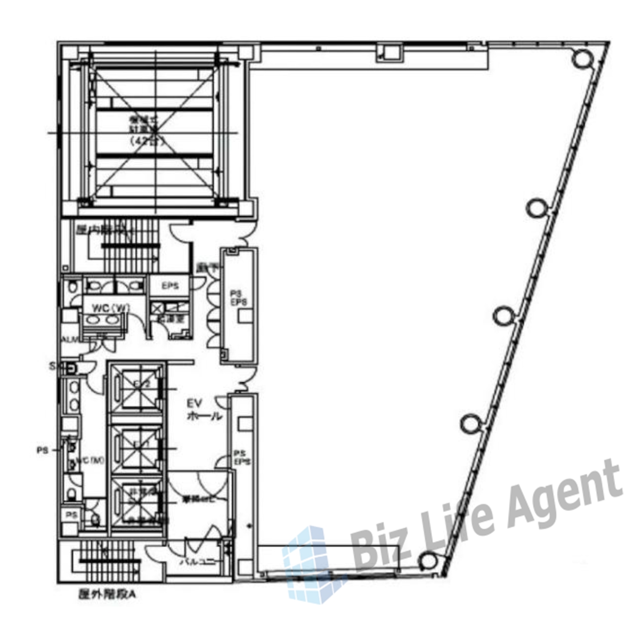 千代田小川町クロスタの平面図