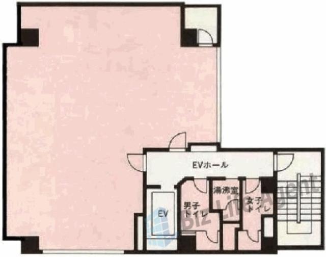 天野ビルの平面図